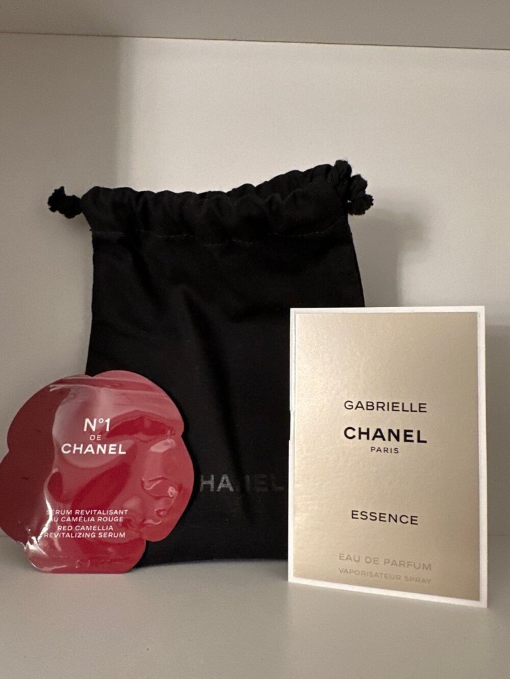 Chanel Gabrielle EDP Sample + N1 Serum Sachet with Pouch